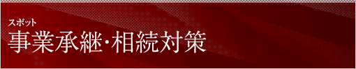 スポット 事業承継・相続対策